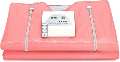 Infrarood Saunadeken - Therapie Deken - Ontspanning Thuis - Dubbele Zone Controle - 180x80cm - Zilver