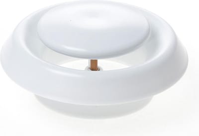 Nedco Ventilatierooster luchtrooster wit instelbaar rond 100mm 512100
