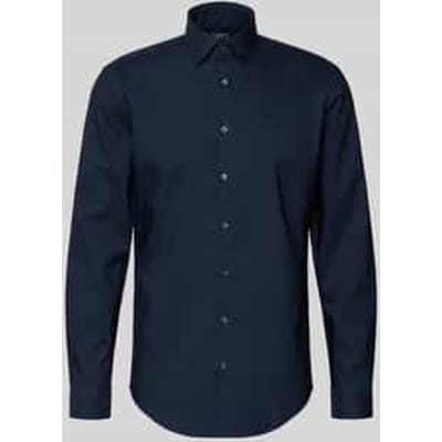 slim fit zakelijk hemd met kentkraag