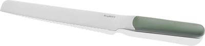 BergHOFF Home Elements Broodmes 21 cm – Gekarteld Taartmes & Baguettemes voor Brood, Cake & Meloen – Vlijmscherp RVS, Ergonomisch Handvat & Vaatwasbestendig Mes – Khaki