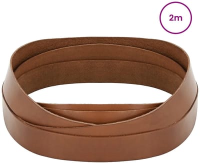 vidaXL - Leren - riem - 1 - Bruin - 200 - x - 3,5 - cm - Leer