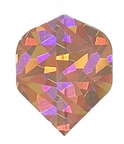 DLDarts - Holographic Standaard Flight - 75 micron - 1 set - Goud Diamond