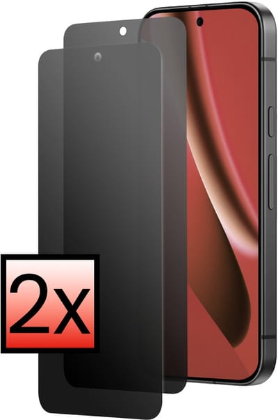 Screenprotector - 2 Stuks - Geschikt voor Google Pixel 10a - Privacy Filter - Beschermglas - Gehard Glas - Tempered Glass - Screen Protector - Anti Spy - Full Display Cover