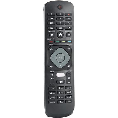 10m33ft TV Televisie Afstandsbediening Controller Zwart Vervanging voor Philips NETFLIX wit