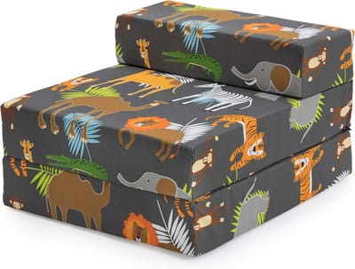 Opvouwbare slaapbank - Kinder logeerstoel - Kamer comfort - Draagbaar afneembare hoes - 168 x 60 x 13 cm - Afrika
