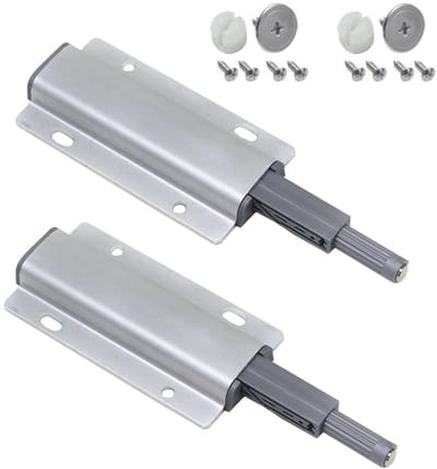 Dailygoods- Magnetische Deurduwer 2 Stuks - Aluminiumlegering/Roestvrij Staal - 13x18x1,5 cm - Krachtig Magneetontwerp - Duurzaam - Meubilair Bescherming - Deuropener