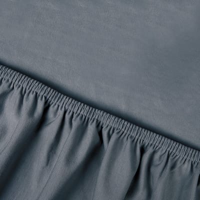 Kayori Saiko Hoeslaken Premium Jersey - 80-100x200-220cm - Matrasdikte 35 cm - Biologisch Katoen - Denim