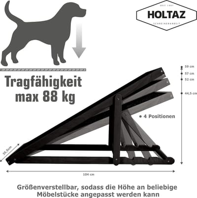 Opvouwbare Loopplank voor Honden en Katten - Antislip Hondentrap voor Bed en Bank