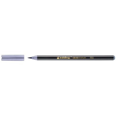 Edding Brushpen 1340 Waterbasis 16,5 Cm Zilvergrijs
