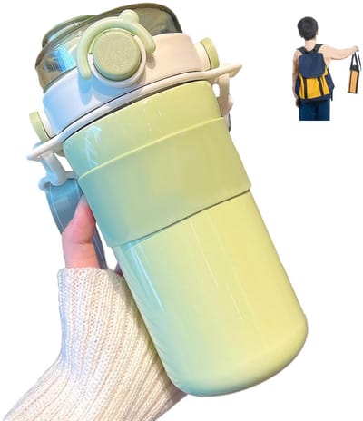 Allecto - Isolerende Drinkfles - Kinderen - Ideaal voor Hydratatie - Groen - Thermische Waterfles - Perfect voor School en Sport