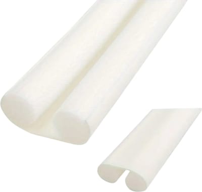 Nivard Tochtstrip - Tochthond - Windstopper - Deurborstel - Tochtband - Tochtstopper - Tochtkussen - Kussen Voor Deur - Draft Stopper - Wit