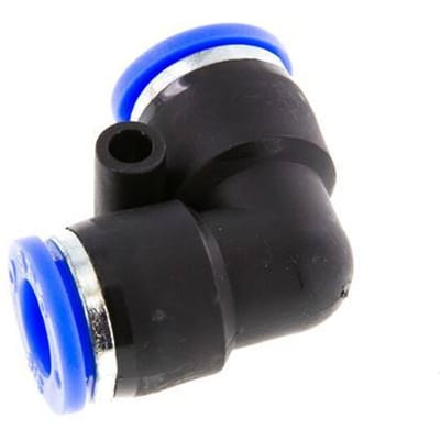 3/8'' 90 graden L-verbinding PBT Insteekfitting NBR [2 Stuks]