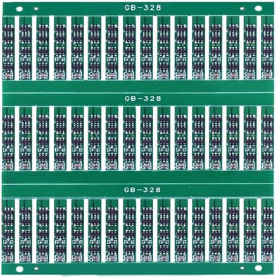 Lithium Batterij Bescherming - 1S PCB Module - Veilige Batterij Stroom - Dual MOS Hoge Stroom - 28mm x 3.8mm