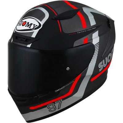 Suomy Track 1 Ninety Seven ECE 22.06 Zwart Grijs Integraalhelm - Helm