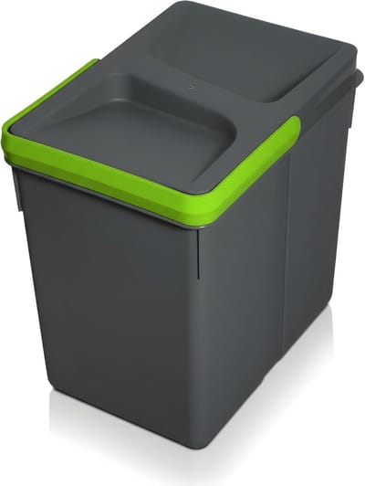 Afvalbak met deksel - Compostbak keuken - Afval scheiden - Geurremmend en vaatwasserbestendig - 5 liter - Antraciet