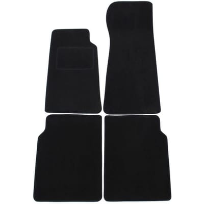 Vloermatten - Jaguar - XJ 6 - 1973-1981 - Zwart velours - 4 stuks - Antislip