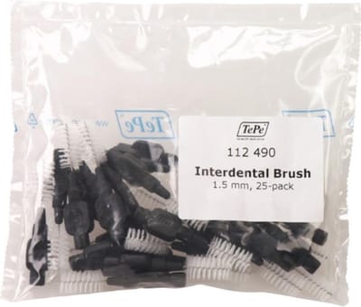 TePe Interdentale Ragers Origineel 1,5 mm Zwart - 3 x 25 stuks - Voordeelverpakking