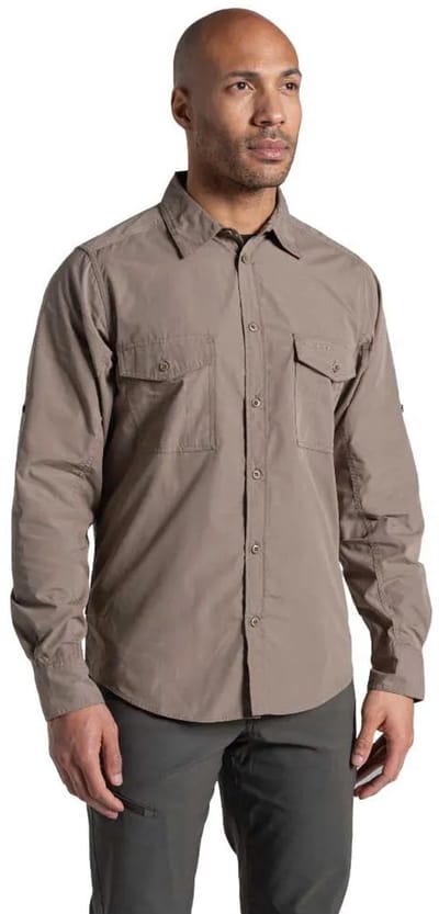 Craghoppers Kiwi Ii Overhemd Met Lange Mouwen Bruin XL Man