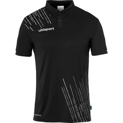 Uhlsport Score 26 Polo Kinderen - Zwart / Wit | Maat: 140