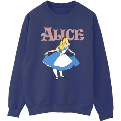 Disney Dames/Dames Alice In Wonderland Take A Bow Sweatshirt (Marineblauw)