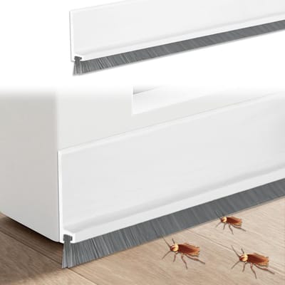 Borstelafdichting - Tochtstrip - Tochtwerend maken - Zelfklevend op maat - 3 x 100 cm - Wit