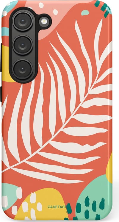 Casetastic Hoesje Geschikt voor Samsung S23 - Stijlvolle Beschermende Duo-layer Case - Zomeravond