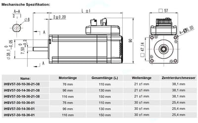 Servomotor met driver - Geïntegreerde motor - Precisie besturing - Nieuwste software - 100 Watt