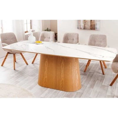 Deens ovale tafel eiken keramiek 200 cm