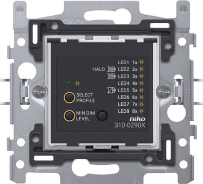 Niko - Sokkel drukknopdimmer universeel 2-DRAADS 3-300W - 310-02900