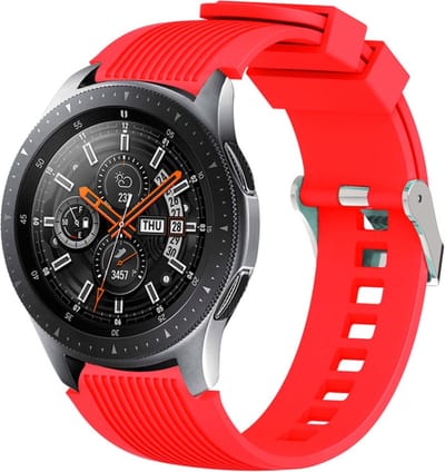 Siliconen bandje - geschikt voor Huawei Watch GT Runner 2 / GT 2(e) 46 mm / GT 3 / 4 / 5 (Pro) 46 mm / Watch 3 (Pro) / Watch 4 (Pro) / GT 6 (PRO) 46mm - rood