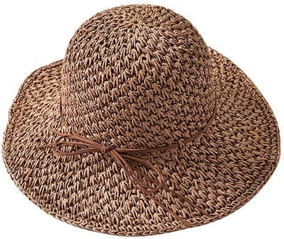 Zonnehoed Dames - Zomerhoed - Strohoed UV - Strandhoed - Hoed voor Volwassenen