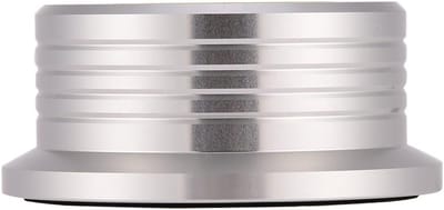 Platenstabilisator - Record Stabilizer Gewicht - Vinyl Luisteren Verbeteren - Ingebouwde Waterpas - 78 mm Diameter - Zilver