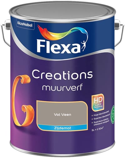 Flexa - Creations Muurverf Zijdemat - Vol Veen - Mengverf - 5 L