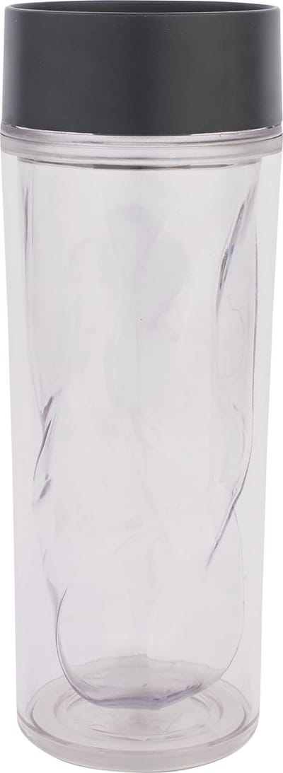 Q-Do Frozen Thermosbeker - Dubbelwandig Glas - 300 ml - Black