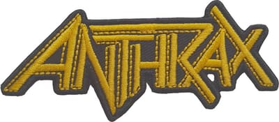 Anthrax - Yellow Logo Patch - Geel