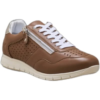 Dames sneakers van leer met verwijderbare luchtzool Pédiconfort