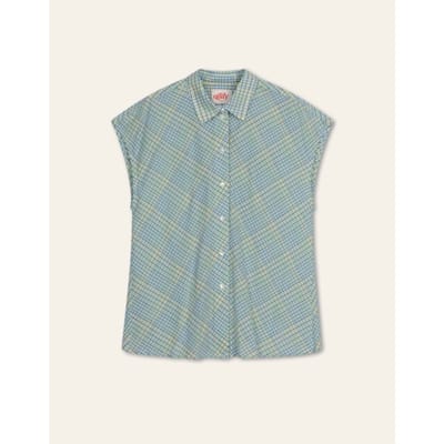 Oilily Banana Blouse- maat38 Blauw Surf
