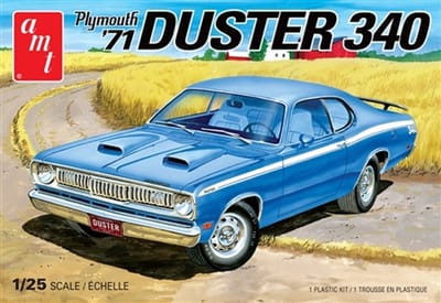 AMT Modelbouwpakket Auto - 1118 1971 Plymouth Duster 340- Amerikaanse Auto Plastic - 1:25 - Modelbouw