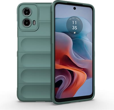 MobyDefend Hoesje - Geschikt voor Motorola Moto G34 - TPU Gripcase - Groen