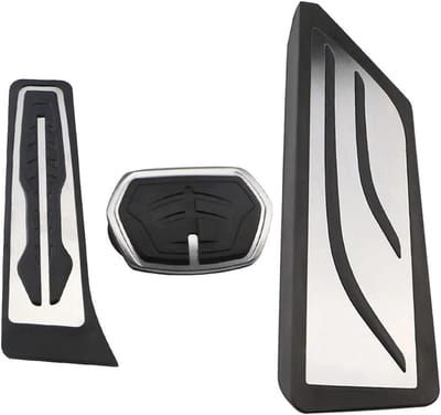 Auto Pedaalhoezen - Pedaal Covers Gas Rem - Verbeteren Rijervaring - Antislip Ontwerp - 1 Paar - Zilver