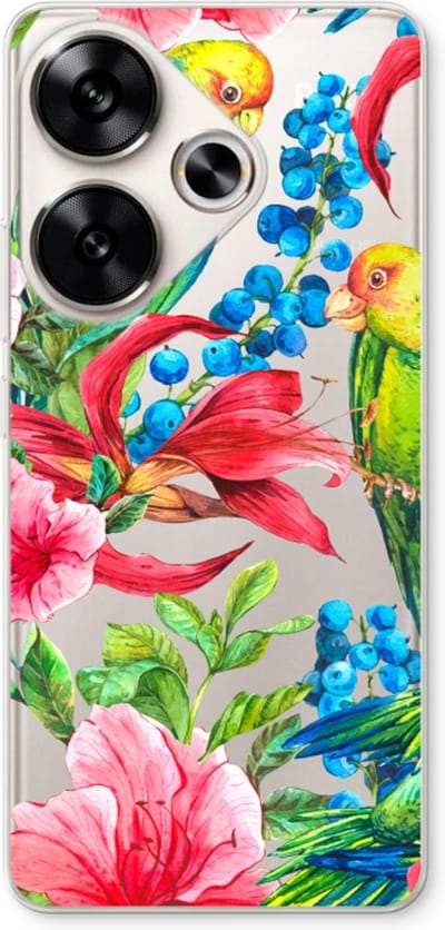 Case Company® - Hoesje geschikt voor Xiaomi Poco F6 hoesje - Papegaaien - Soft Cover Telefoonhoesje - Bescherming aan alle Kanten en Schermrand