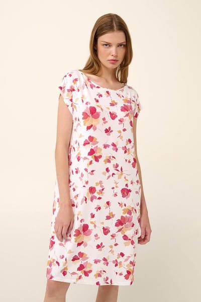 Vamp! Nachthemd Dames Volwassensnen Viscose Tencel Nachtjapon Korte Mouw Adenia 22067/267 40 / L