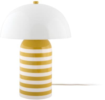 Leitmotiv Tafellamp Rayado Retro - Goudgeel - 23x23x30cm - Modern