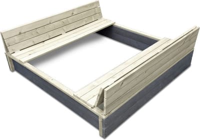 EXIT Aksent Houten Zandbak 136x132cm - Zandbak voor Buiten - Kinderzandbak - FSC Hout - Tuin