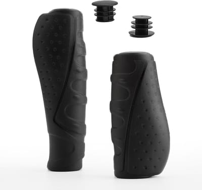 Ergonomische handvatten voor fietsstuur - Antislip fietshandgrepen voor MTB, trekkingfiets, stadsfiets en racefiets - Kort en lang - Geschikt voor 22,2 mm sturen