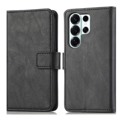 imoshion Hoesje - Geschikt voor Samsung Galaxy S26 Ultra - Luxe Bookcase - Zwart
