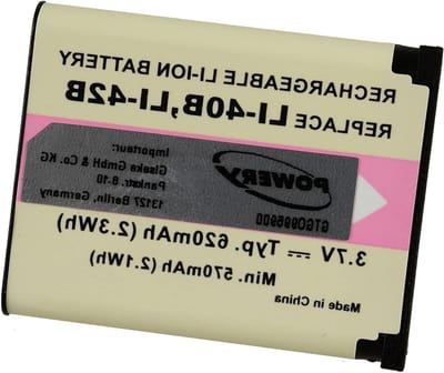 Camera Accu - Vervangende Batterij - Onderwater Fotografie - Li-Ion Technologie - 37V 620mAh - Zwart