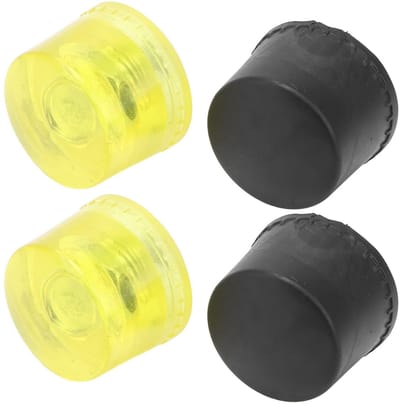 BRENZOOS- Rubberen Hamer - 2 Stuks Vervangende Slagkop - M10 Installatieaccessoires - Zacht/Rubber - Krassentolerantie - Eenvoudig te installeren - Hamerkop