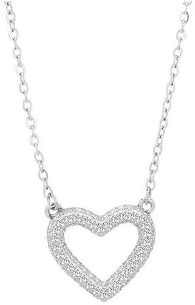 AKZENT Akzent damesketting met hanger "Xyla" van 925 Sterlingzilver, gerhodineerd, duurzaam