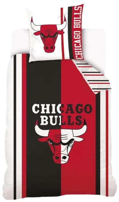 Chicago Bulls Dekbedovertrek 140 x 200 cm - 70 x 90 cm - katoen